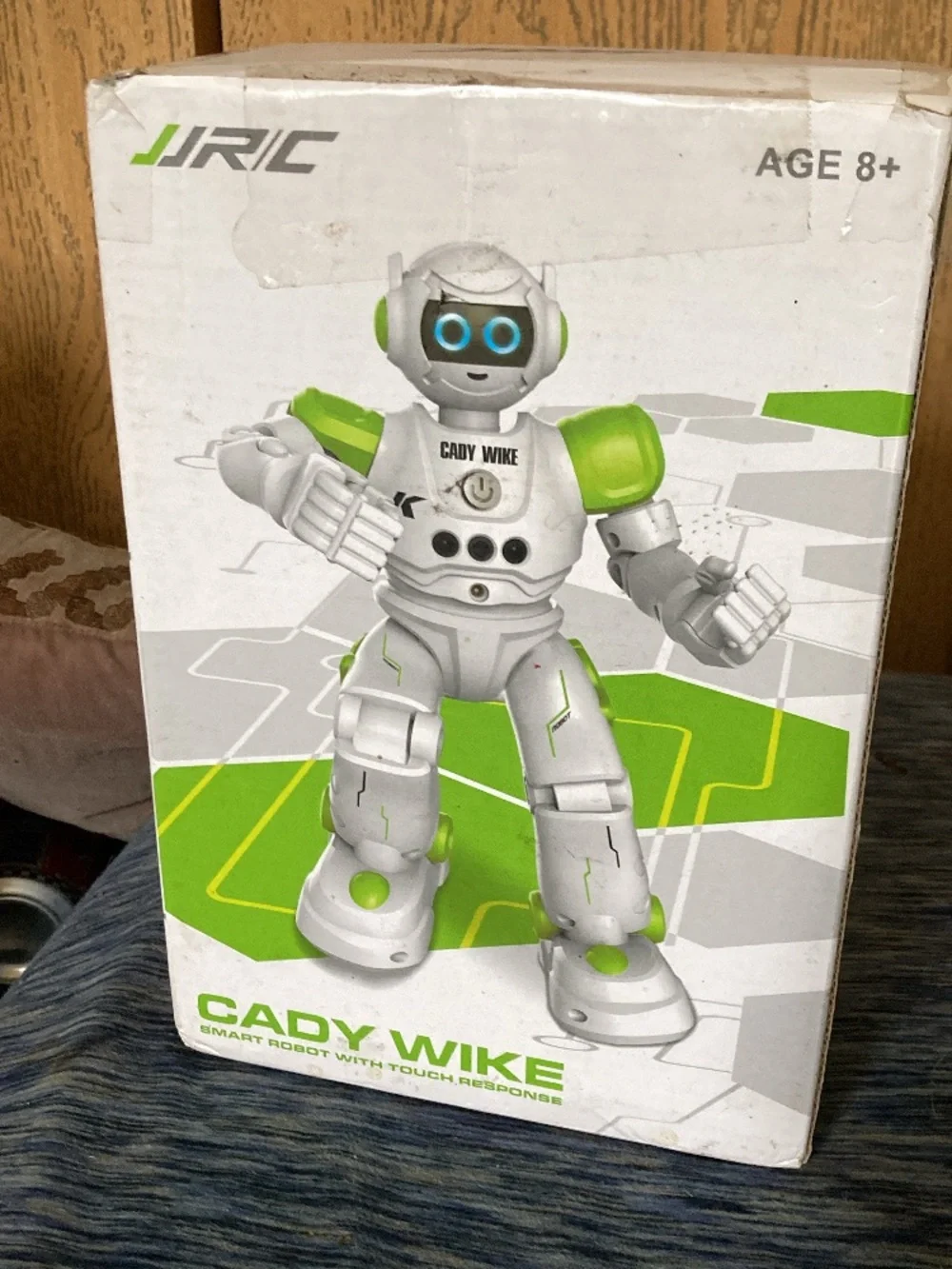 Interactive Kids Robot Toy — White & Green